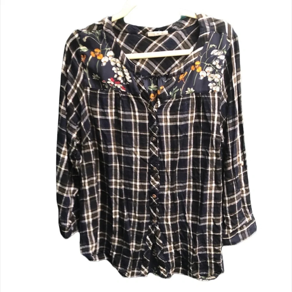 WESTPORT FLORAL PLAID FLANNEL